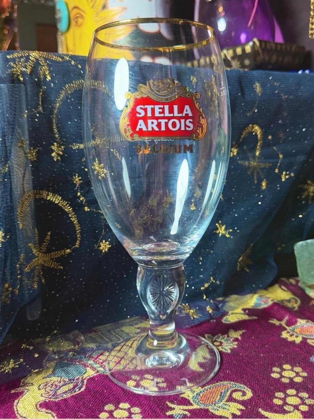 Stella Artois Belgium Beer Chalice Drinking Glass 50CL